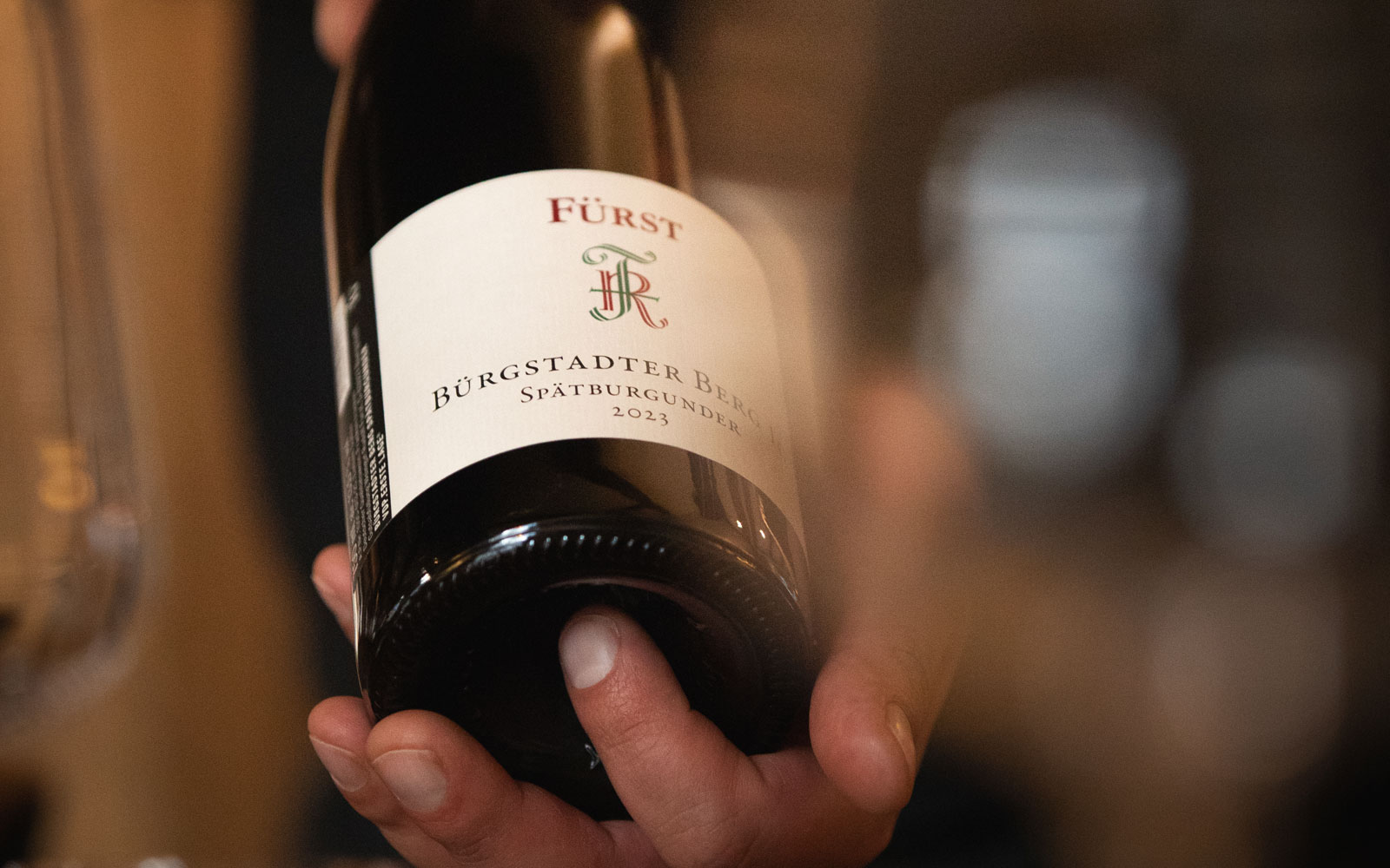 Auswahl an Weinen im Comptoir Christiana
