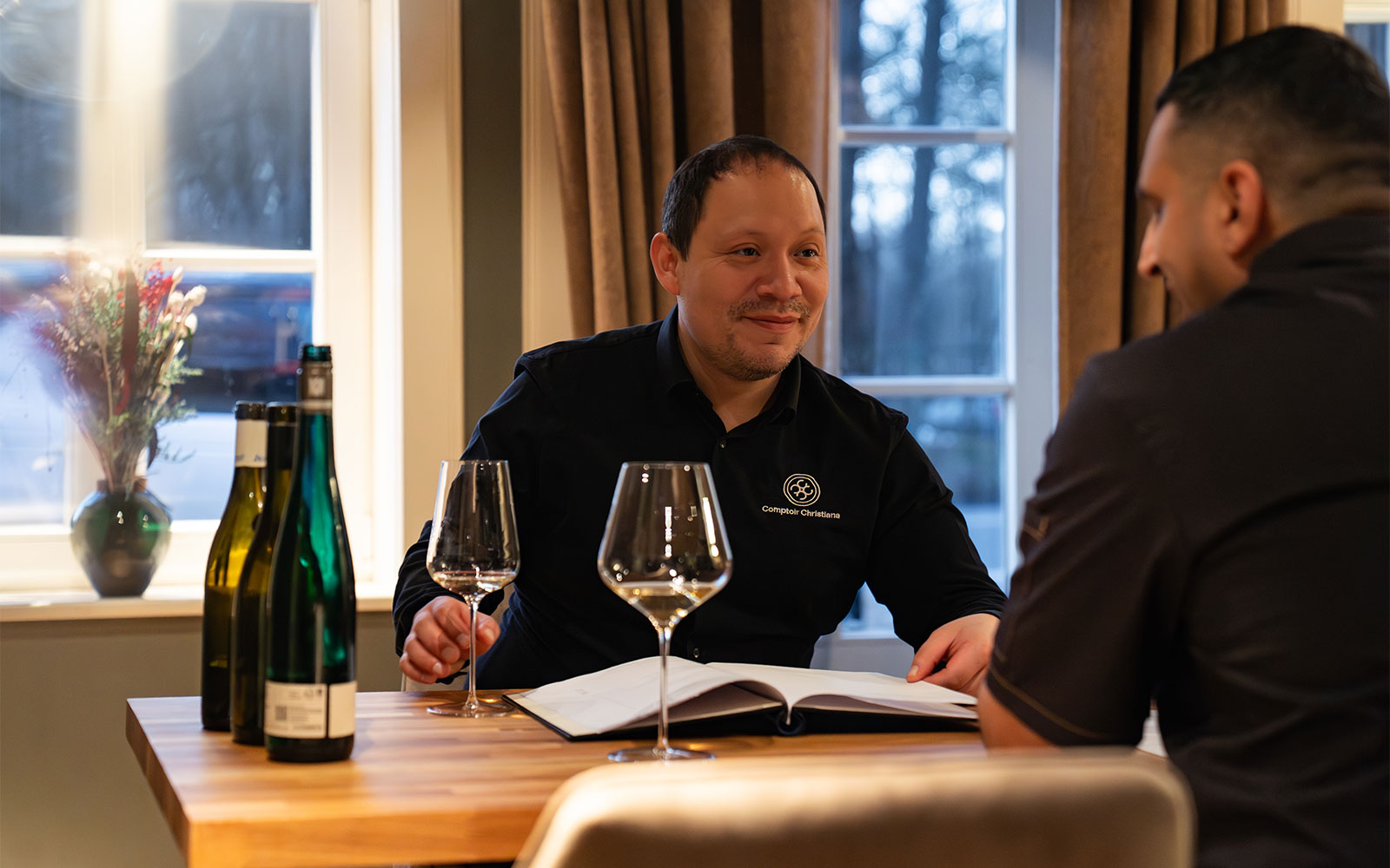 Weinprobe im Comptoir Christiana